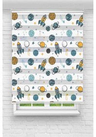 Resim Perdecizade Enxboy Füze Dijital Baskılı Zebra Perde-cocuk Odası-stor Perde Renkli 