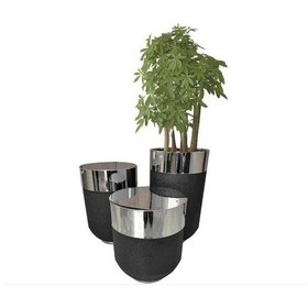 Resim Dekoratif Büyük Gümüş Masa, Darbuka Masa 60 Cm 