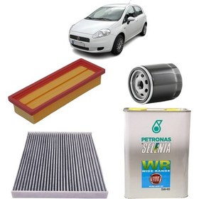 Resim Opar Fiat Grande Punto 77 Beygir 3plus Karbon Filtre Bakım Seti 1.4 8V Selenia Petronas Yağlı 2005-2012 KİT1589G 