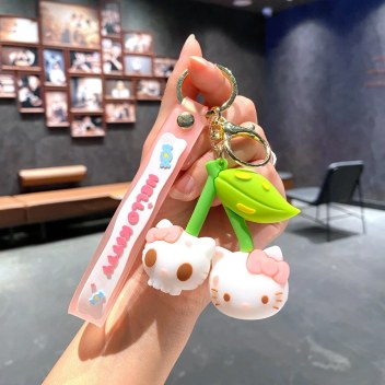 OEMG Yeni Çizgi Film Animasyon Stitch Serisi Yumuşak Kauçuk Anahtarlık Bebek Çantası Kolye Anahtarlık Küçük Hediye (Yurt Dışından)