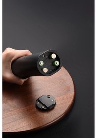 Resim Portofino Pilli Tuz Karabiber Değirmeni Otomatik Baharat Öğütücü İnox 