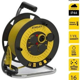 Resim Stanley Stp2515rnf Makaralı Kablo Kauçuk 25 Mt, 3x1.5mm, 4 Priz 