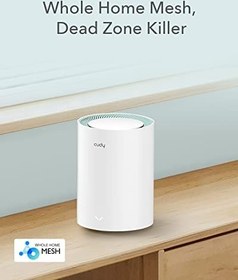 Resim Cudy AC1200 Gigabit Tüm Mesh WiFi Sistemi, Çift Bant, WiFi Genişletici, Yüksek Kazançlı Antenler, VPN, Cloudflare, 100 Cihaza Kadar Bağlanın, M1300 1'li Paket 