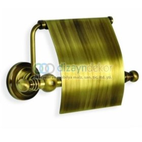Resim Wc Kağıtlık Antik Bronz 
