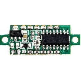 Resim 0.28 inç 3.5-30V İki Kablolu DC Yeşil Voltmetre 