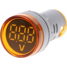 Resim Voltmetre 22 MM 220V Sarı 