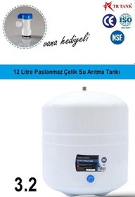 Resim Su Arıtma Cihazı Metal Genleşme Su Tankı 12 Lt Tnk 3.2 Vana Hediyeli 