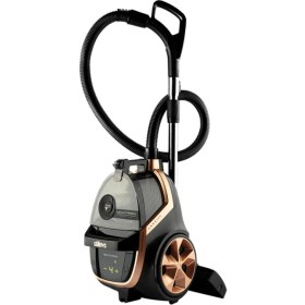 Resim Stilevs Maxtron Premium Torbasız Elektrikli Süpürge HEPA Filtreli Güçlü Emiş Teknolojisi Siyah-Rose 