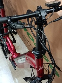 Resim KRONOS ELEKTRİKLİ KATLANIR BİSİKLET 390H HYD 20 JANT 7 VİTES BORDO 