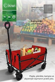 Resim Kiwi Kfw-390 Katlanabilir Kamp,Piknik,Plaj, Pazar, Market Arabası 