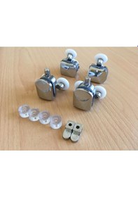 Resim Cam Düz Ve Oval Duşakabin Tekeri Teker Rulmanı Krom 8 Li Seti Diğer 