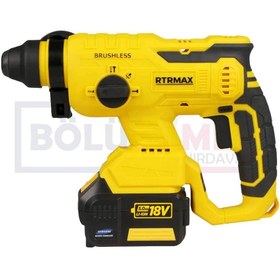 Resim Rtrmax Rtx2095 Şarjlı Elektropnömatik Kırıcı Delici Kömürsüz Çift Akü 18v 5ah 