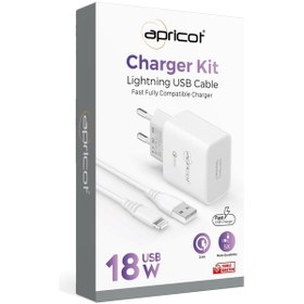 Resim Apricot APC-U310l 3.4A Lightning + Ev Şarj Adaptörü Seti 