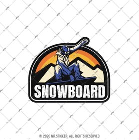 Resim Bay Etiket Hbg101 Snowboard Yazili Etiket 