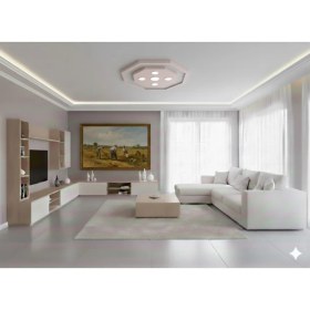 Resim Motifpiyer Tavan Spot Göbegi-Motifli-Sekizgen-duz-86cm-Dıs Çitalı 