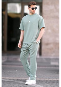 Resim Madmext Mint Yeşili Oversize Kısa Kollu Eşofman Takımı 5954-mint Yeşili Mint Yeşili 