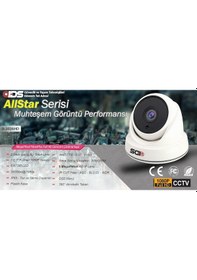 Resim IDS D-2026HD-SET3-NOHDD 3 Kameralı 1080P Full HD 5 MP Sony Lensli Kamera Seti - 2026 