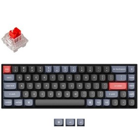 Resim Keychron K6 Pro QMK/VIA Custom Klavye HotSwap White Led Gateron G-Pro Red Switch Mekanik Klavye 