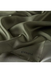 Resim İpekevi Düz Twill İpek Eşarp - Çam Yeşili Çam Yeşili 
