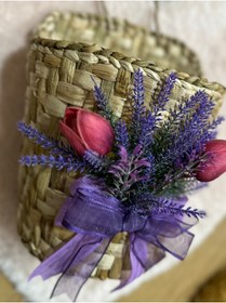 Resim Marrone Lavantali Kapı Sepeti Gazetelik Posta Kutusu 