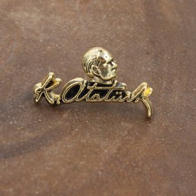 Resim Chantaky 089 5000 Gold Atatürk Ve Imzalı Yaka Rozeti 