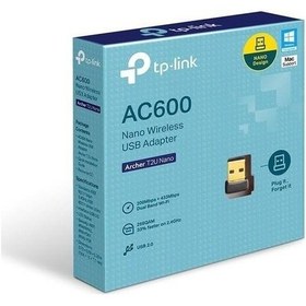 Resim Tp-lınk Archer T2u Nano Ac600 Dual Band Usb Kablosuz Adaptör-119875 