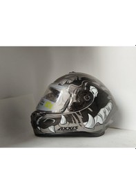 Resim Kask Axxıs Draken - Full Face Siyah - Kırmızı - Beyaz 