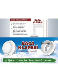 Resim Kalite - Aspiratör Davlumbaz Baca Klapesi Koku Önleyici Klape (474744276) 
