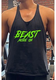 Resim Bluu Beaston Gym Fitness Tank Top Sporcu Atleti 