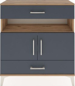 Resim Arges Şifonyer 3 Raflı 2 Çekmeceli 2 Kapaklı 88x30x96 Çam-ant... Çam 