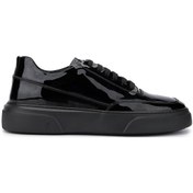 Resim Tamer Tanca Erkek Hakiki Deri Siyah Rugan Sneakers & Spor Ayakkabı 1093 2620 Erk Ayk Y25 Sıyah Rgn Siyah 