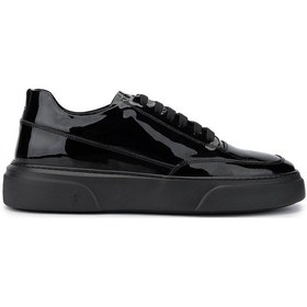 Resim Tamer Tanca Erkek Hakiki Deri Siyah Rugan Sneakers & Spor Ayakkabı 1093 2620 Erk Ayk Y25 Sıyah Rgn Siyah 