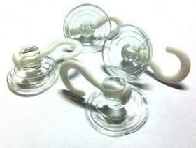 Resim Vantuz Öpücük Vantuzlu Askı Öpücük Askı 100 Adet Cam Vantuzu Cap 4 cm 