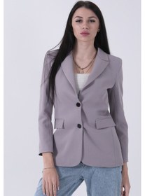 Resim Feminist Gri Vatkalı Astarlı Blazer Ceket 0105110.06 Gri 