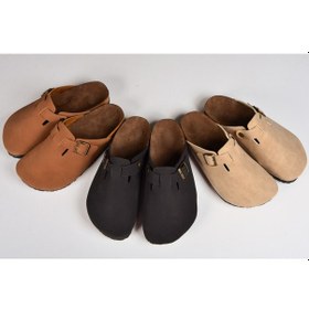 Resim Mantar Tabanlı Boston Birkens Günlük Sabo 59463 Günlük Terlik Kahverengi 