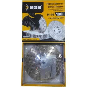 Resim Sgs Flanşlı Mermer Elmas Testere M-14 180 mm SGS2292 