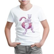 Resim Pokemon Go - Mewtwo Beyaz Çocuk Tshirt 