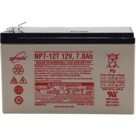 Resim EnerSys Genesis Np7-12t 12v 7ah Bakımsız Kuru Tip Agm Vrla Akü 