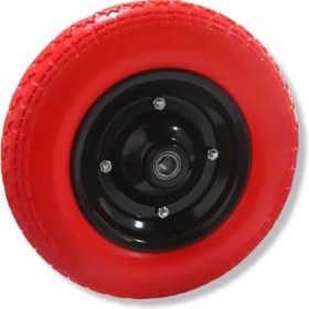 Resim Novax El Arabası Teker Turuncu Pu Patlamaz 