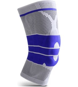 Resim Xindoker Xl Beden Silikon Tamponlu İki Yanal Yaylı Dikenli Knee Support: Spor İçin Eklem Stabilizasyonu Ve Ventilasyon Sağlar - 1 Adet Çok Renkli 