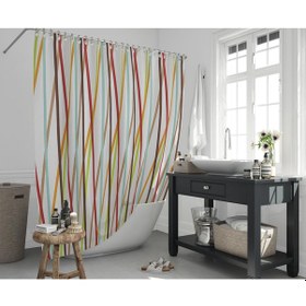 Resim Zethome Jackline Banyo Duş Perdesi 6710 Çift Kanat 240X200 