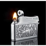 Resim KdrElektronik Antik Stil Çakmak Benzinli Çakmak Eskitme 