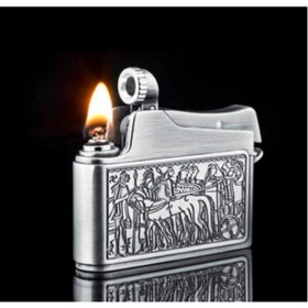 Resim KdrElektronik Antik Stil Çakmak Benzinli Çakmak Eskitme 