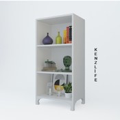 Resim Kenzlife kitaplık tuğçe 088*030*020 byz ayaklı mutfak dolabı banyo ofis ayakkabılık kiler 