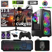 Resim Xaser Armor X110 R5-5500 32 GB 512 GB M.2 NVMe SSD 6 GB RTX3050 24" Free Dos Masaüstü Oyuncu Bilgisayarı 