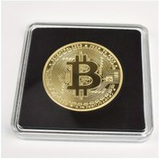 Resim 1 adet Bitcoin Anma Madeni Para, Cam Akrilik Kılıf ile Demir Metal, Genel Uyumluluk, Elektrik Gerektirmez, Tüyü Olmayan, Noel ve Evrensel Bayramlar için İdeal, Toplanabilir Taklit 