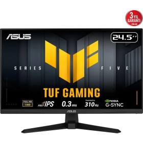 Resim Verto Asus Tuf Gamıng VG259QMR5A 24,5&amp;quot; 0.3ms, 310Hz, Full Hd, Dp, 2xhdmı, Hoparlör, Fast IPS Led, Elmb Sync Premium, Gamıng Monitör 