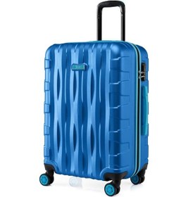 Resim 2'li Valiz Seti Büyük Boy - Kabin Boy Mavi 1167 Mavi 