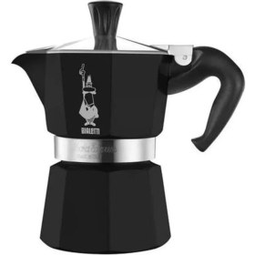 Resim Tekno Trust Siyah Bialleti Moka Express Siyah 3 Cup ( Moka Express 3 Cup Black Aluminum Moka Pot) Alüminyum 200 