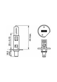 Resim MEGANE 3 2009-2016 ARASI ÖN UZUN FAR AMPÜLÜ H1 55W BOSCH 